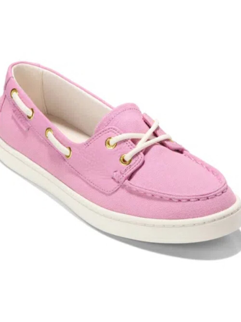 Cole Haan Women's Pink Canvas Boat Shoes. Sz: 7.5
